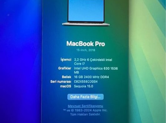 MacBook Pro 15 inç